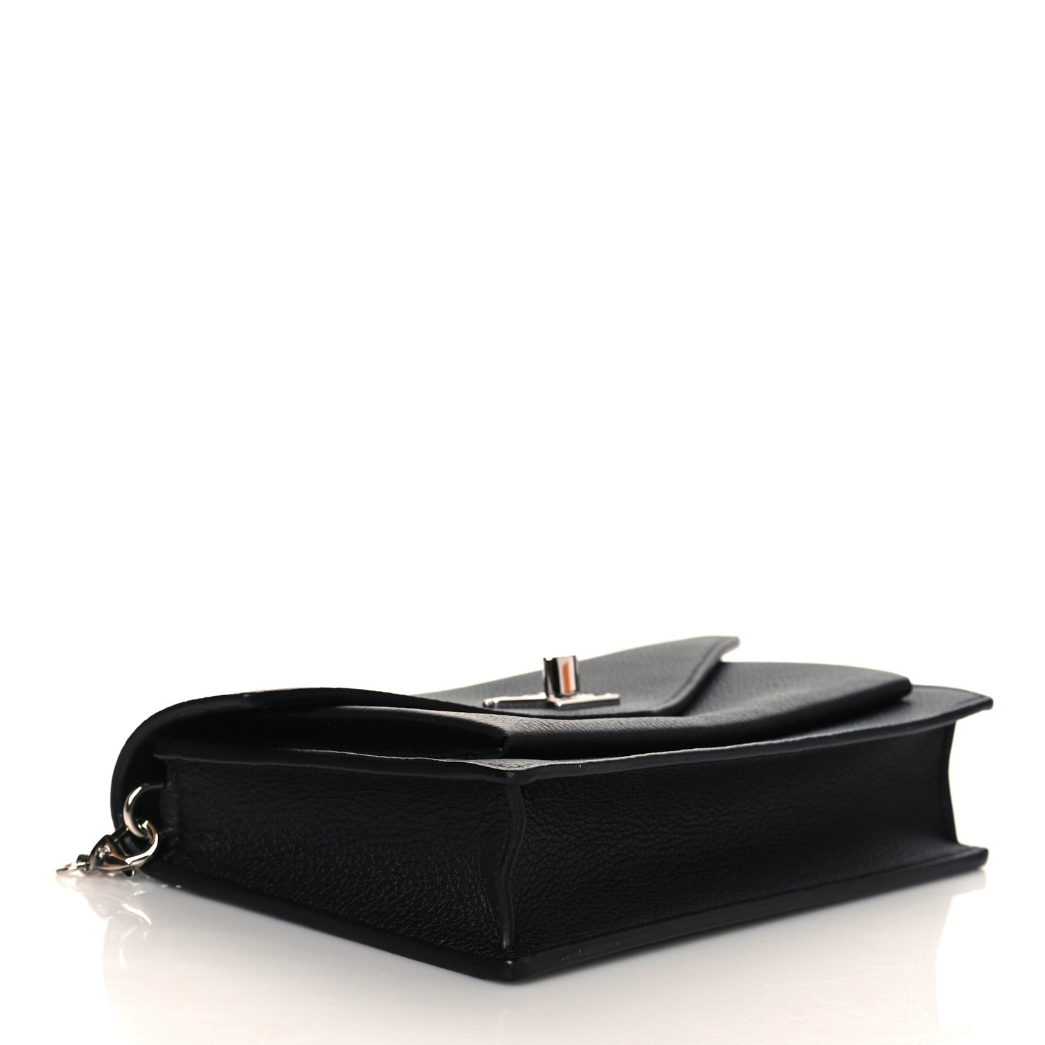 Louis Vuitton Soft Calfskin My Lockme Chain Pochette Black 4 of 10