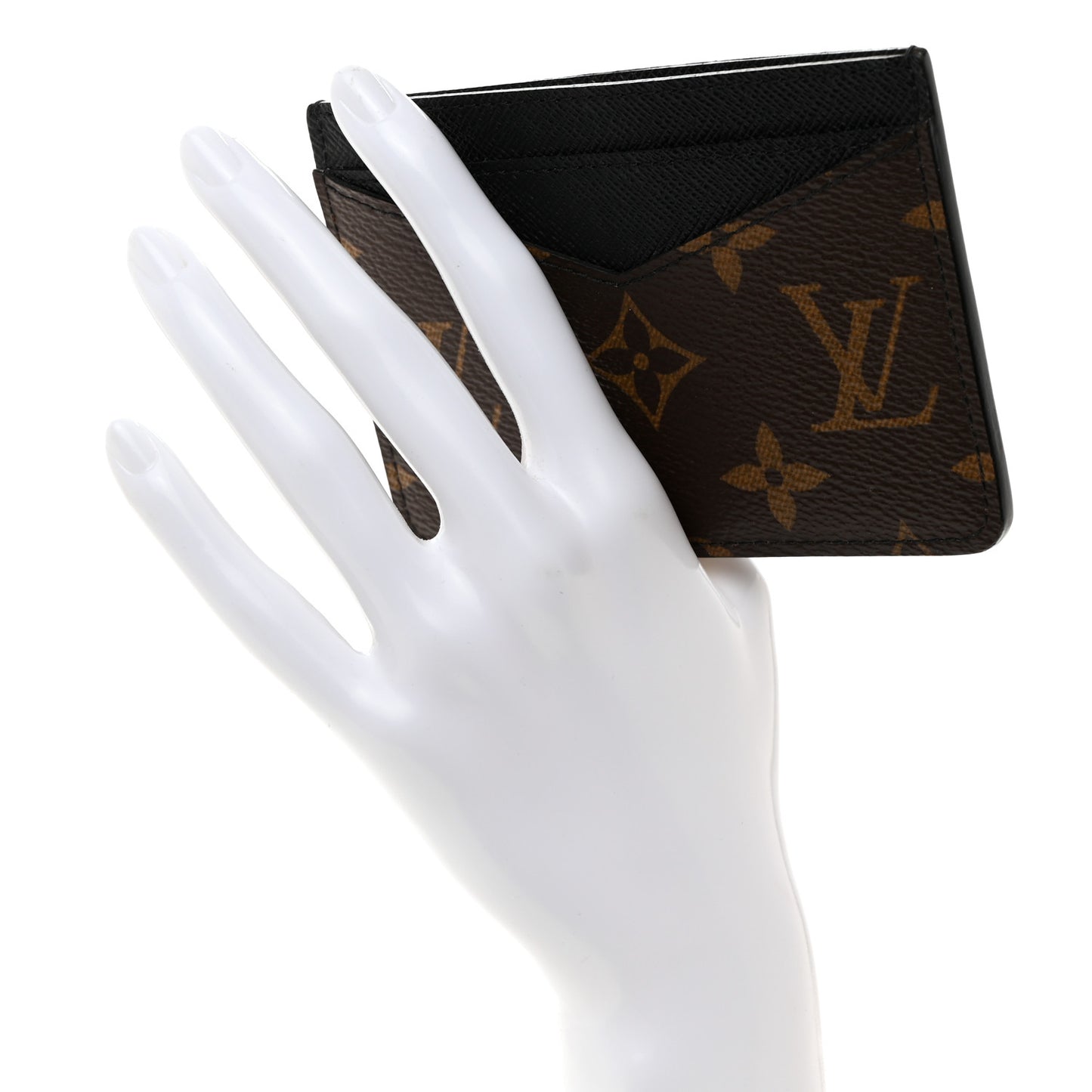 LOUIS VUITTON Monogram Macassar Neo Porte-Cartes Card Holder