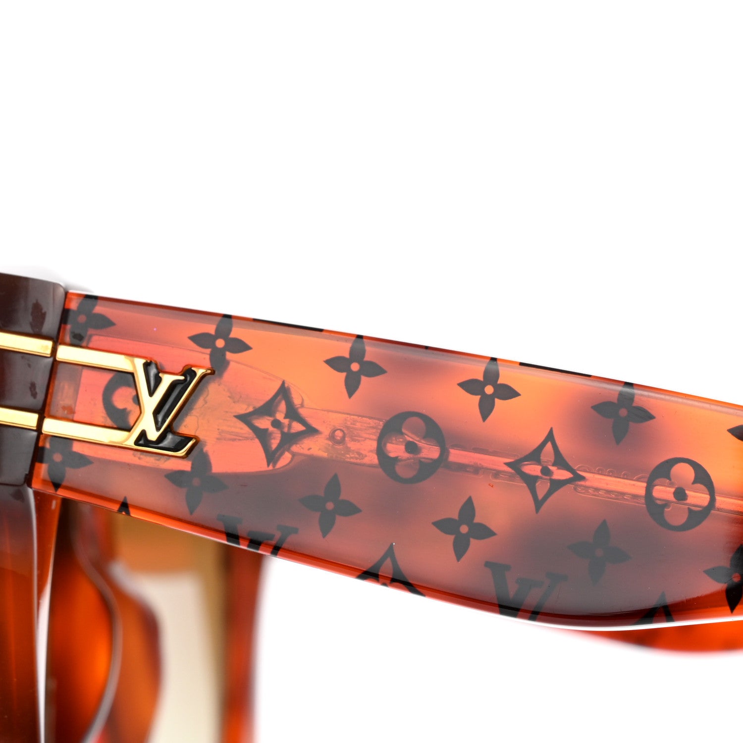 Louis Vuitton Acetate Blade Sunglasses Z1483W Tortoise 9 of 11