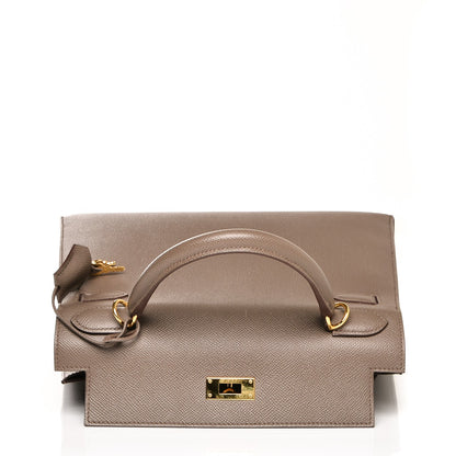 Hermes Epsom Kelly Sellier 28 Etain 17 of 27