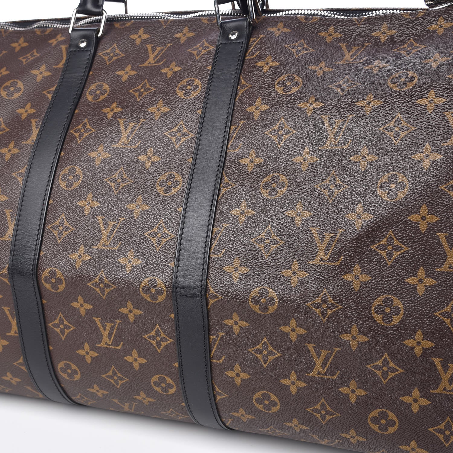 Louis Vuitton Monogram Macassar Keepall Bandouliere 55 9 of 12