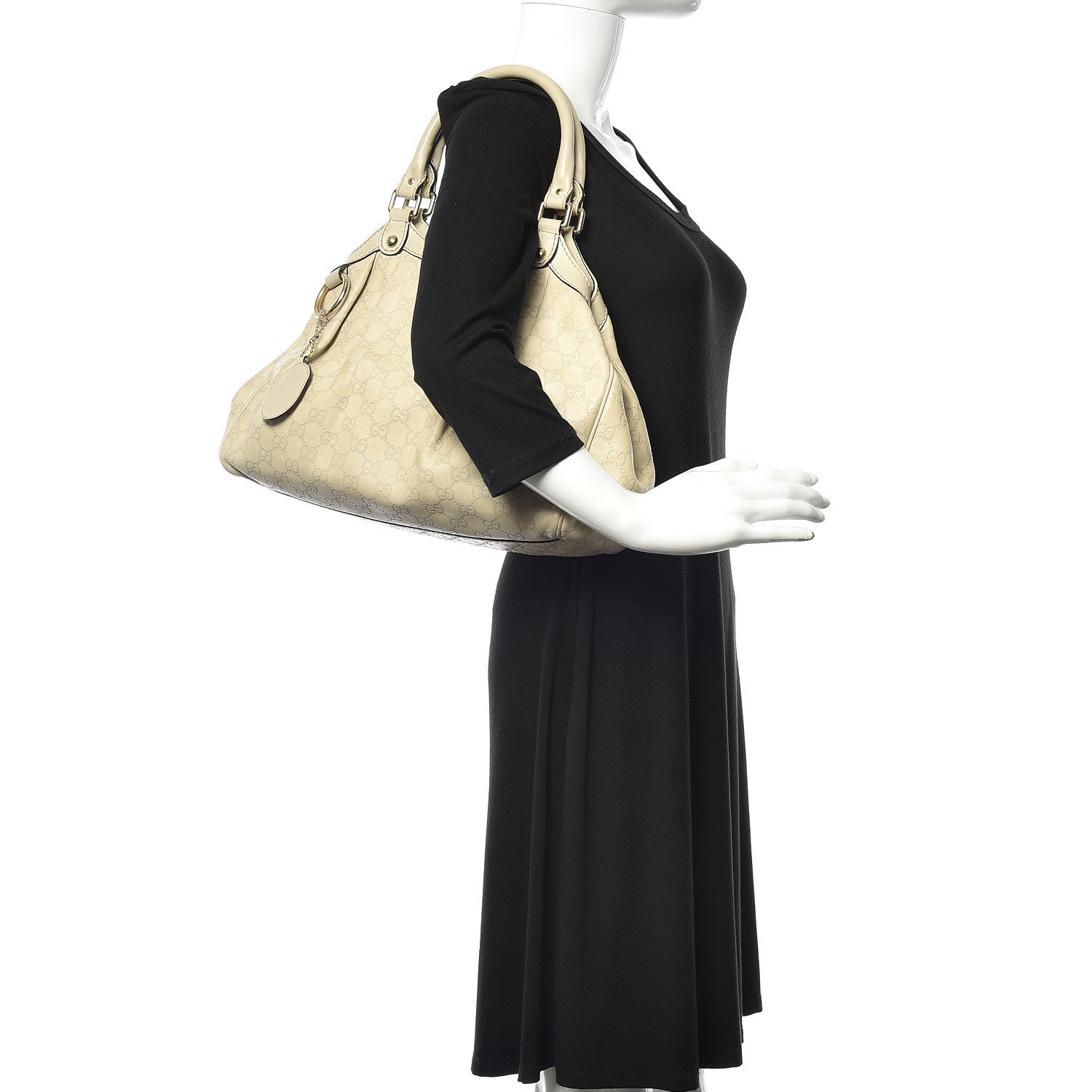Gucci Guccissima Medium Sukey Tote Mystic White 2 of 9