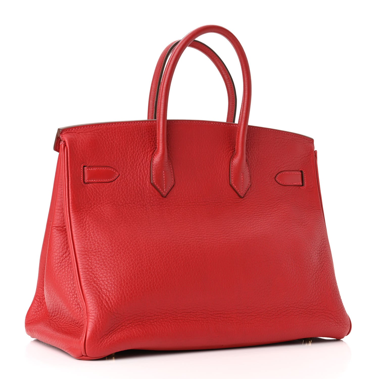 Hermes Taurillon Clemence Birkin 35 Rouge Vif 2 of 9
