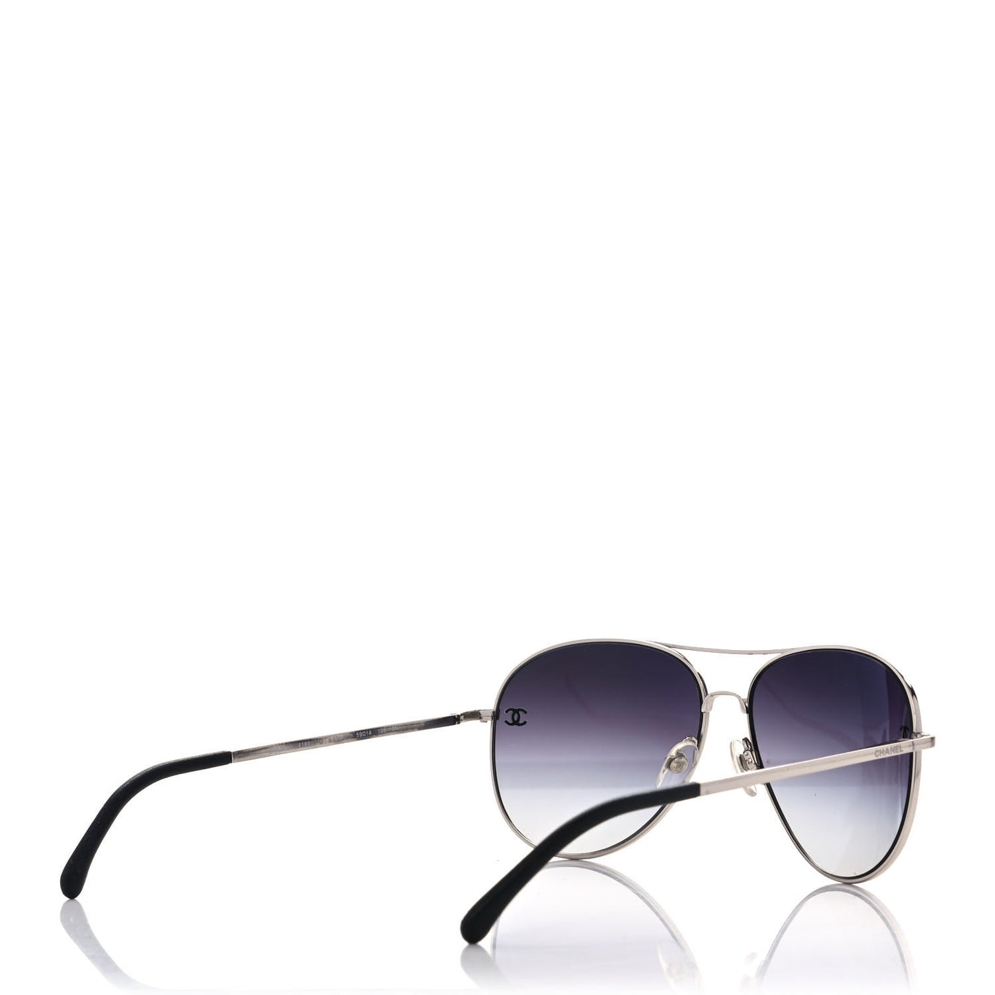 Metal Aviator CC Sunglasses 4189-T-Q Silver