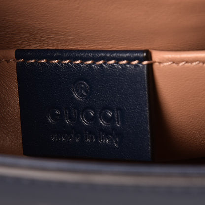 Gucci Nappa Pearl Studded Mini Queen Margaret Broadway Shoulder Bag Blue Agata 6 of 9