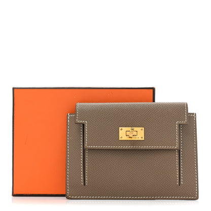 Hermes Epsom Kelly Pocket Compact Wallet Etoupe 13 of 13