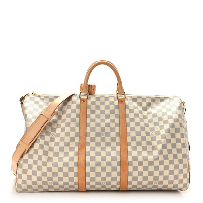 Louis Vuitton Damier Azur Keepall Bandouliere 55 1 of 10