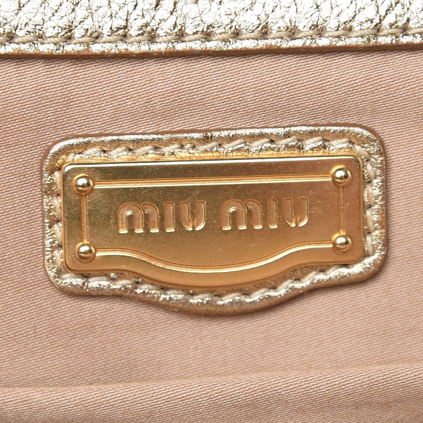 Metallic Soft Calfskin Oversized Clutch Gold