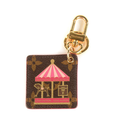 Louis Vuitton Monogram Illustre Carousel Bag Charm Key Ring Pink 1 of 5