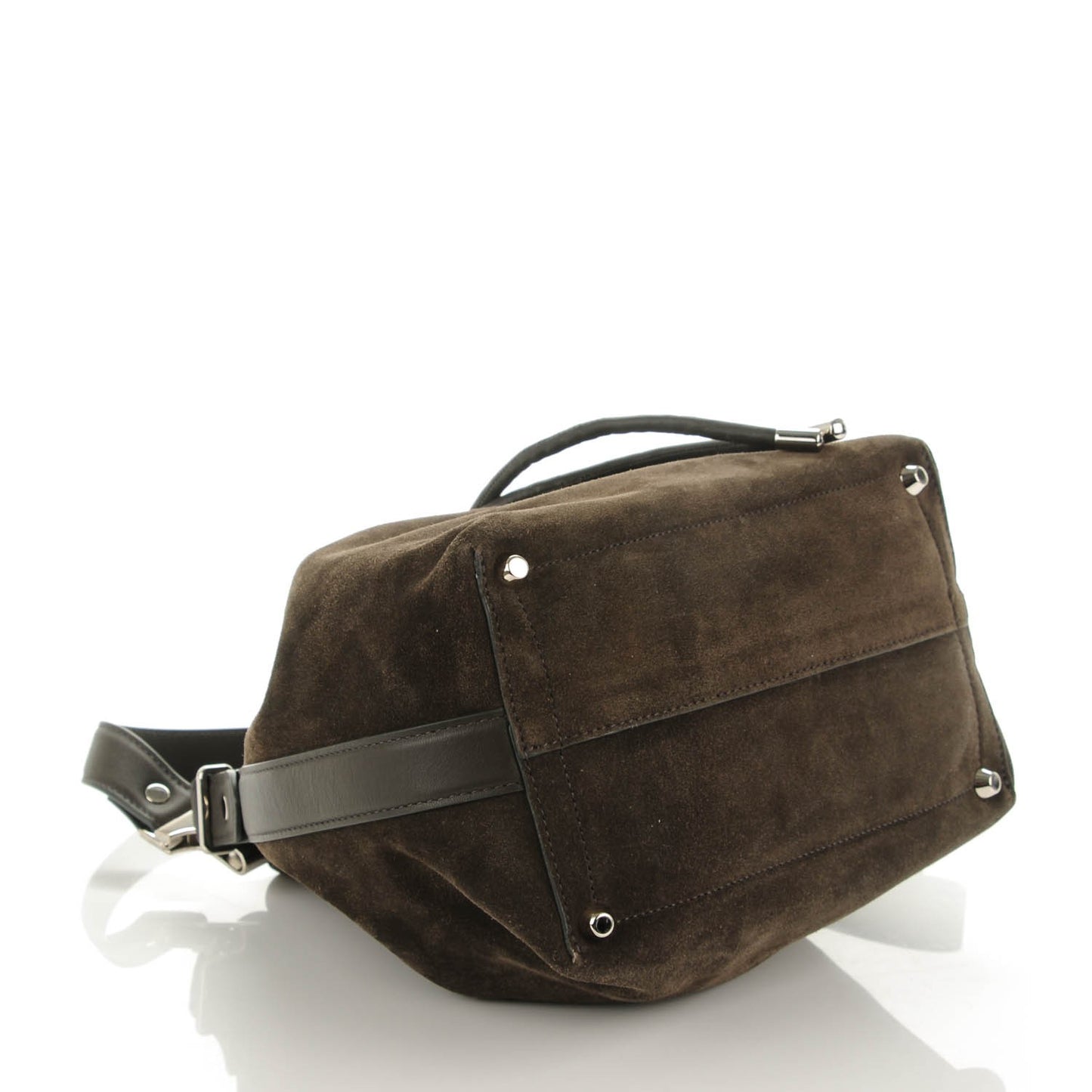 Suede Medium Bucket Bag Pepe