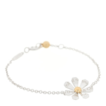Tiffany Sterling Silver 18K Yellow Gold Return to Tiffany Daisy Chain Bracelet 1 of 3