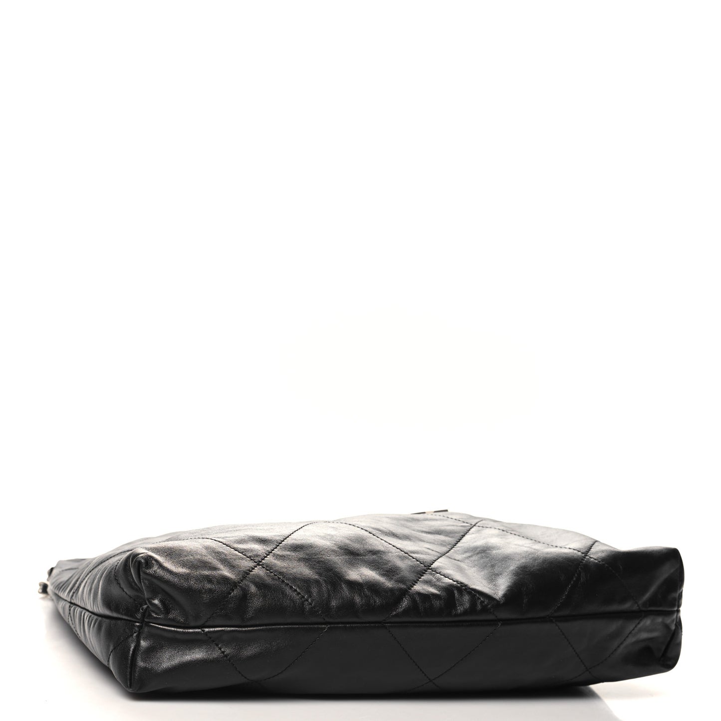 Shiny Calfskin Quilted Chanel 22 Black
