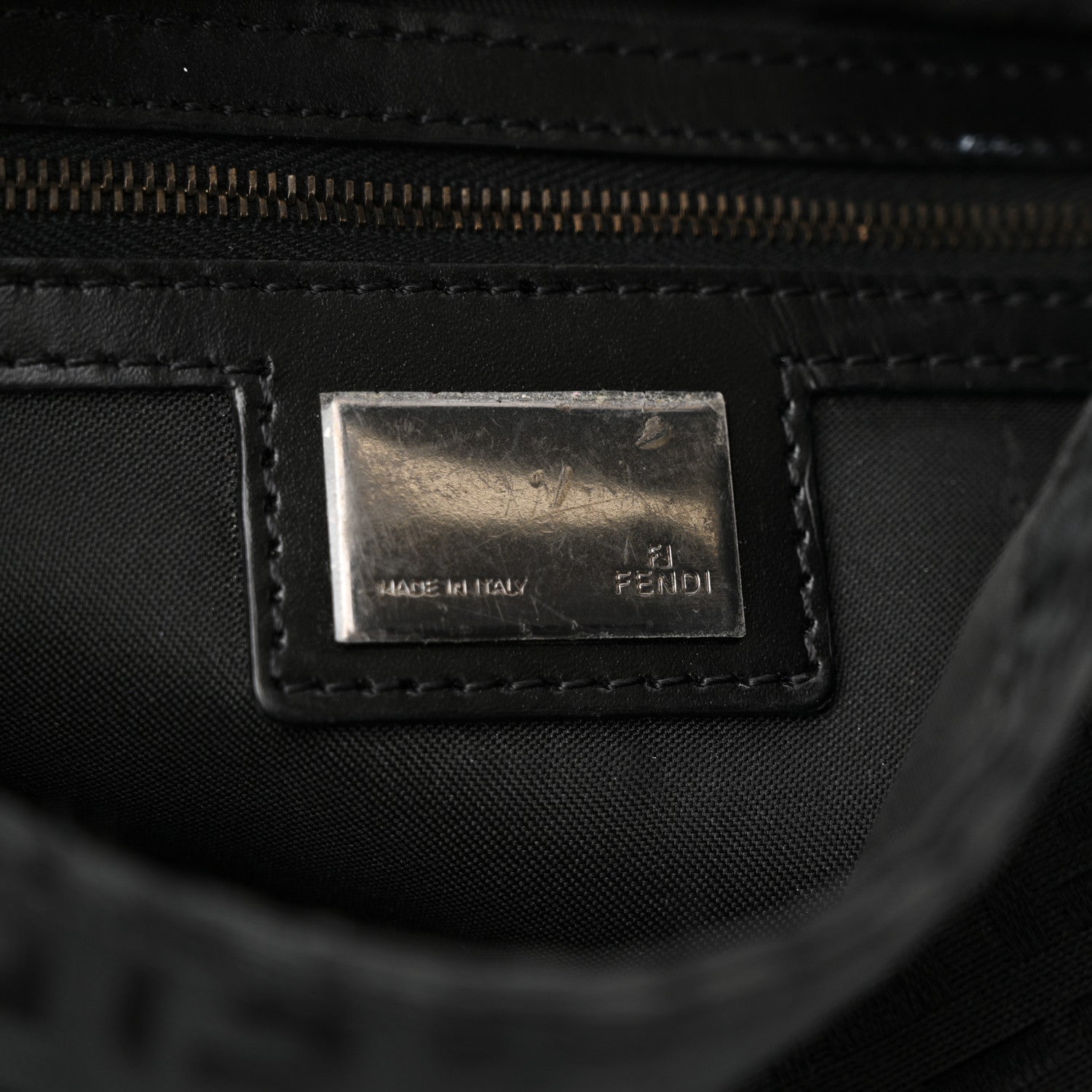 Fendi Zucchino Baguette Black 7 of 11