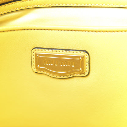 Miu Miu Vitello Soft Calf Tote Yellow 6 of 12