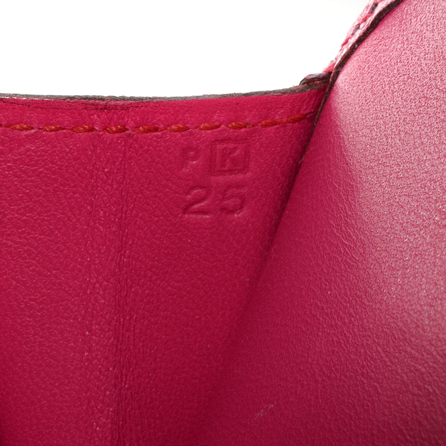 Hermes Chèvre Jige Mini 20 Clutch Fuchsia 14 of 19