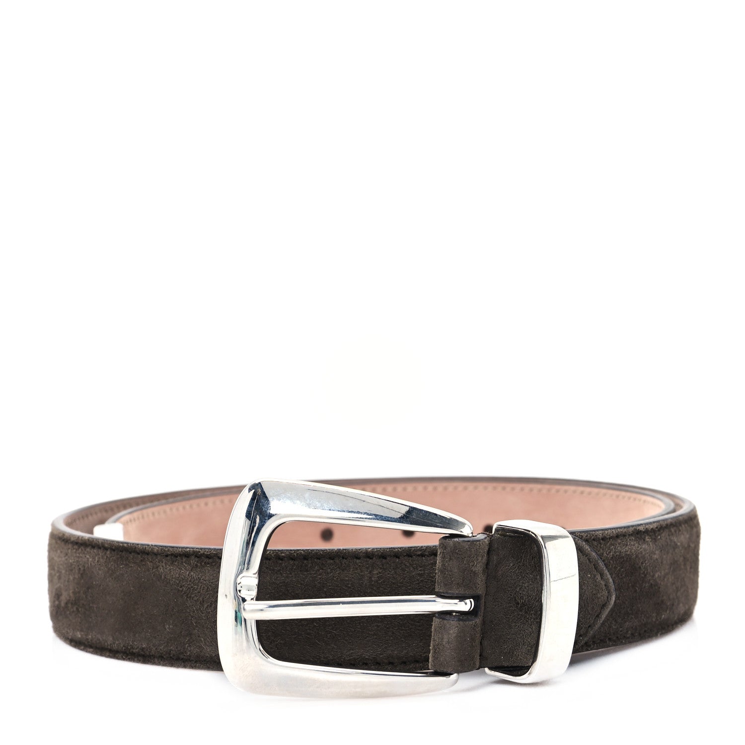 Khaite Suede Benny Belt 75 30 Taupe 1 of 4