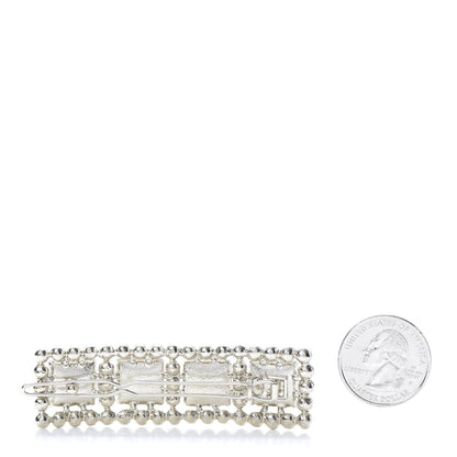 Chanel Metal Pearl CC Hair Clip Barrette Gold 2 of 4