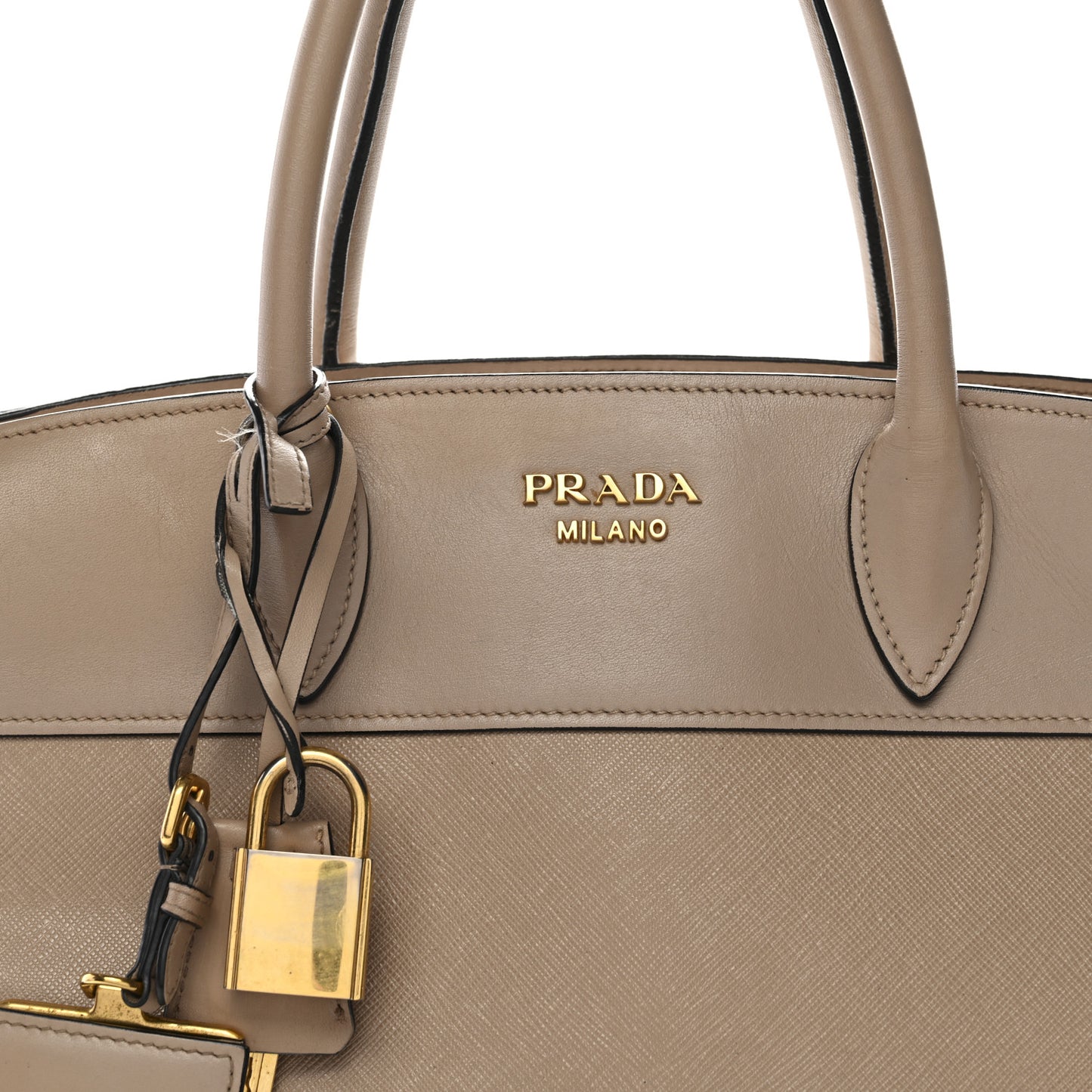 Saffiano City Calfskin Small Esplanade Tote Cammeo