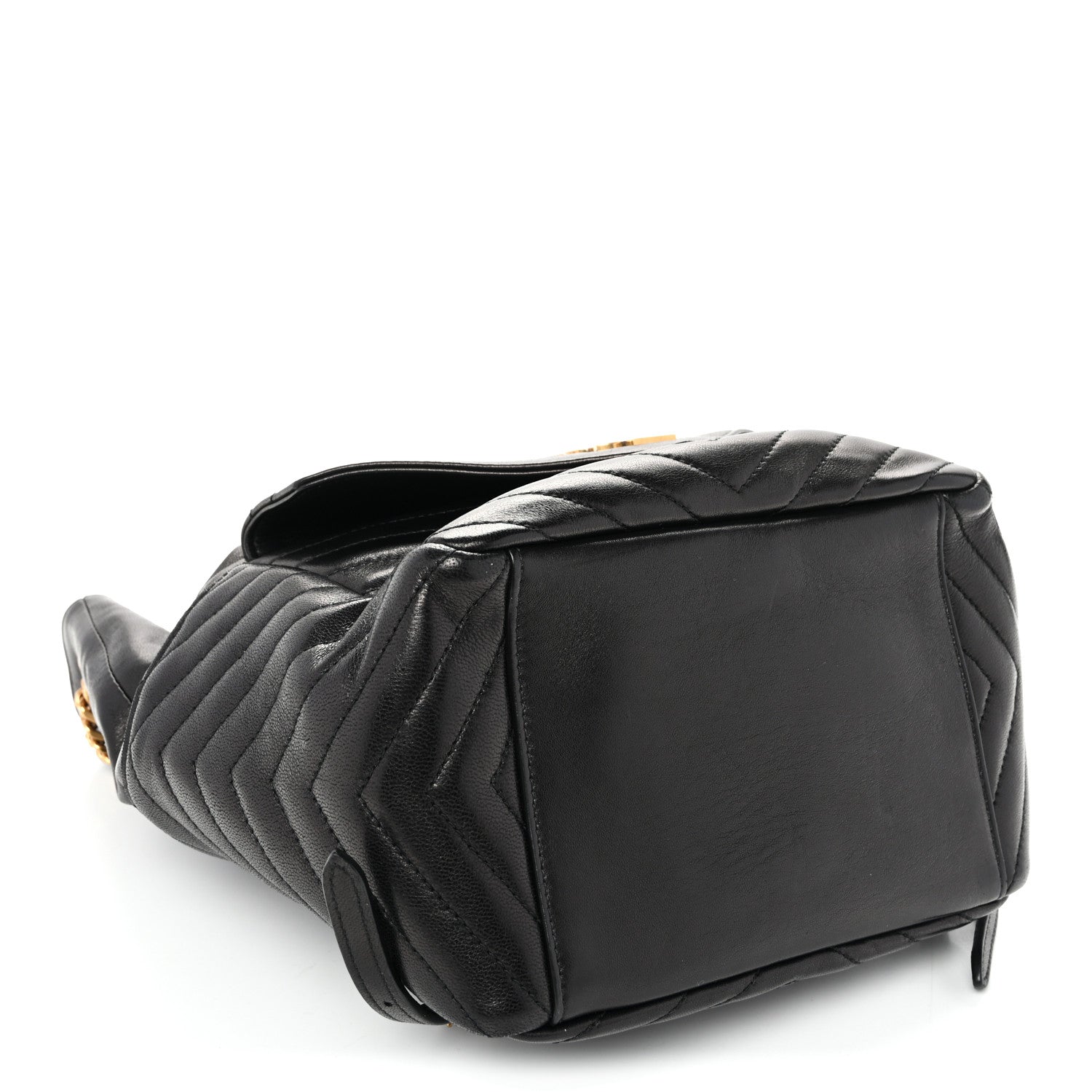 Saint Laurent Lambskin Matelasse Monogram Joe Backpack Black 4 of 10