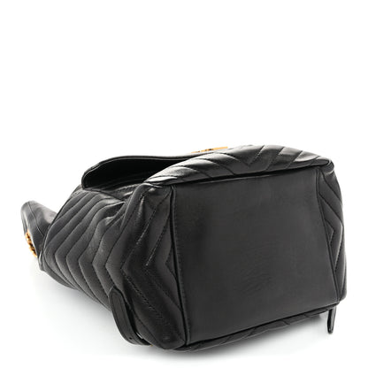 Saint Laurent Lambskin Matelasse Monogram Joe Backpack Black 4 of 10