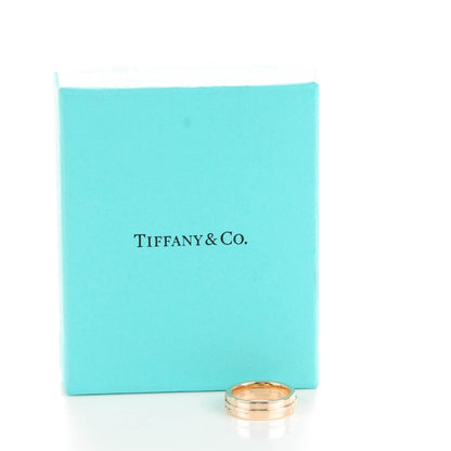 Tiffany 18K Rose Gold T Two Ring 6.5 5 of 5