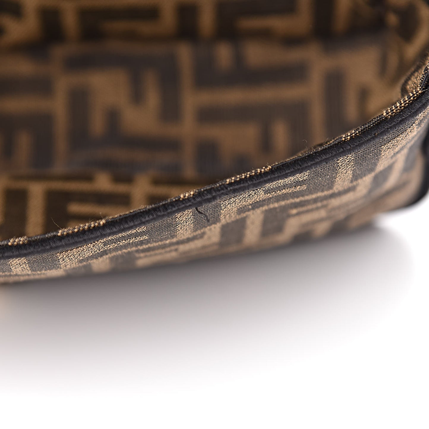 Fabric Jacquard FF 1974 Medium Baguette Tobacco Moro Black