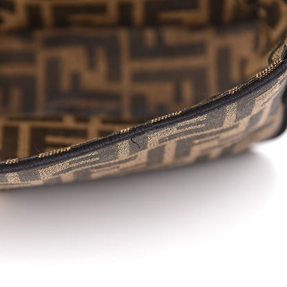Fendi Fabric Jacquard FF 1974 Medium Baguette Tobacco Moro Black 10 of 15