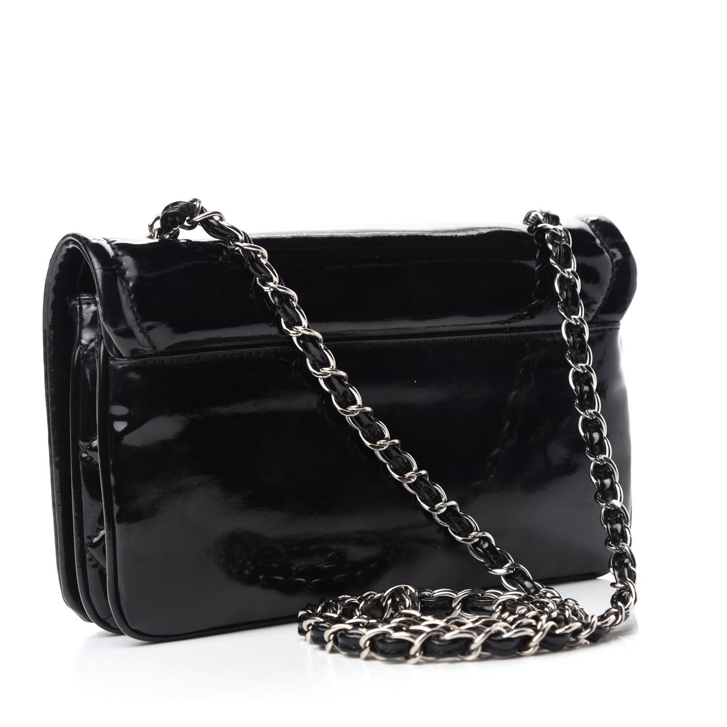 Vinyl Small Lipstick Flap Black