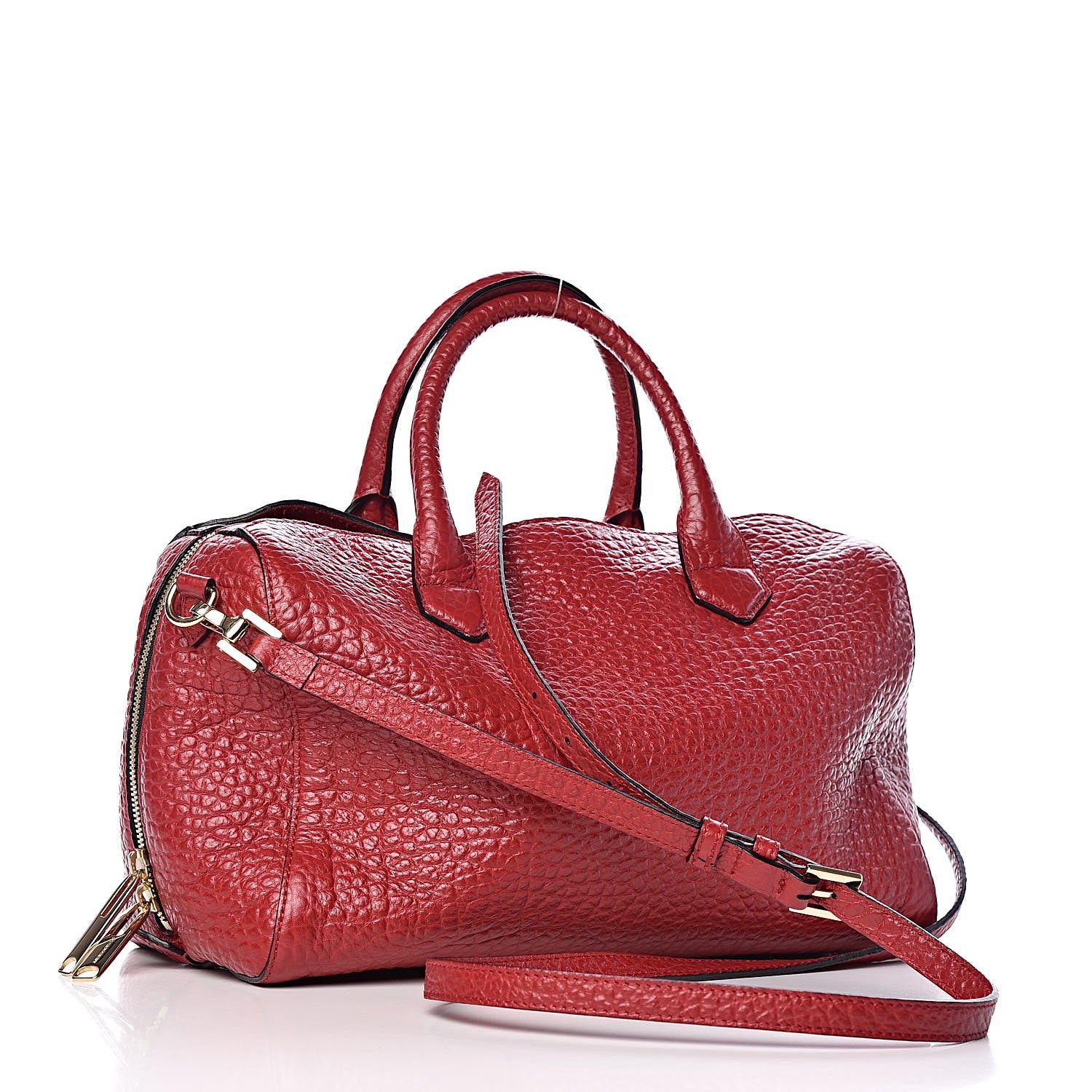 Burberry Heritage Grain Medium Alchester Bowling Bag Military Red 4 of 10