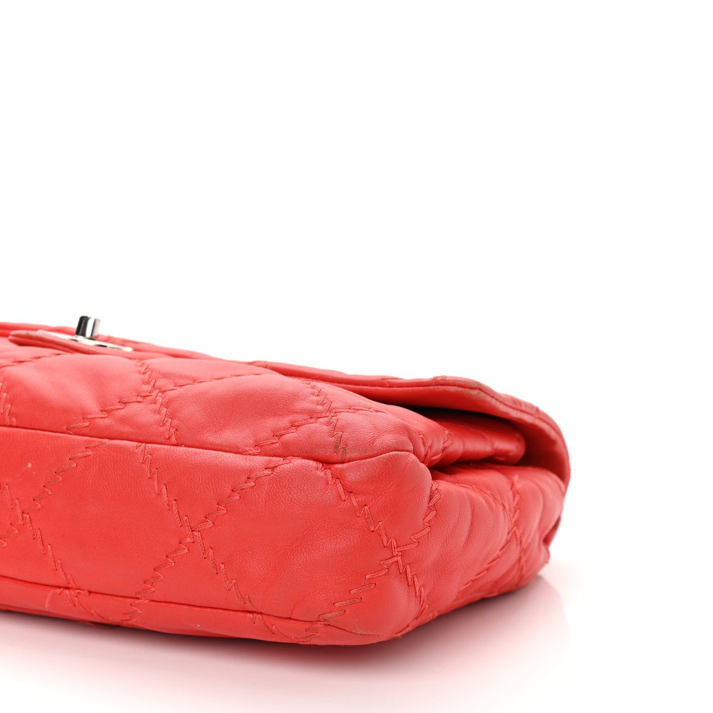 Calfskin Ultimate Stitch Flap Red