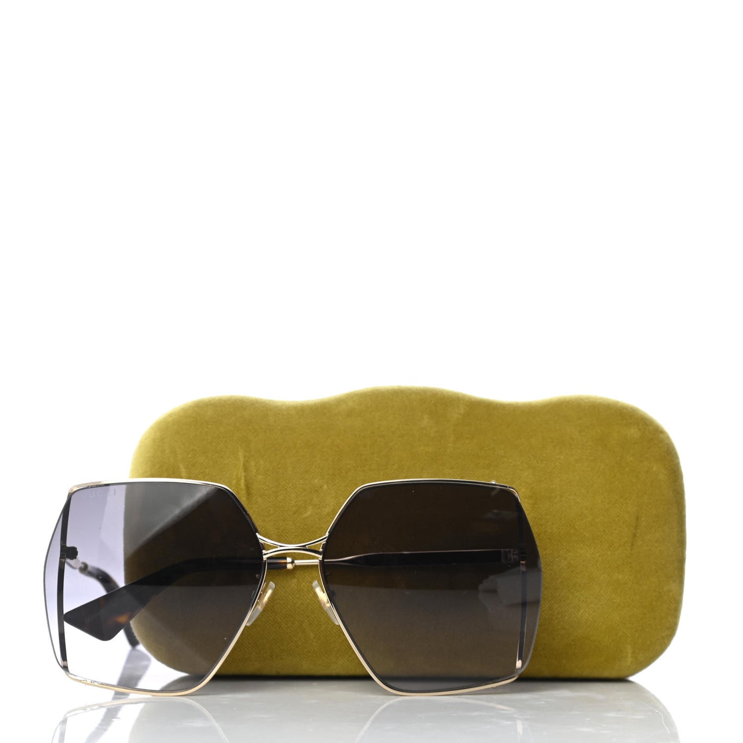 Oversized Sunglasses GG0817S Gold