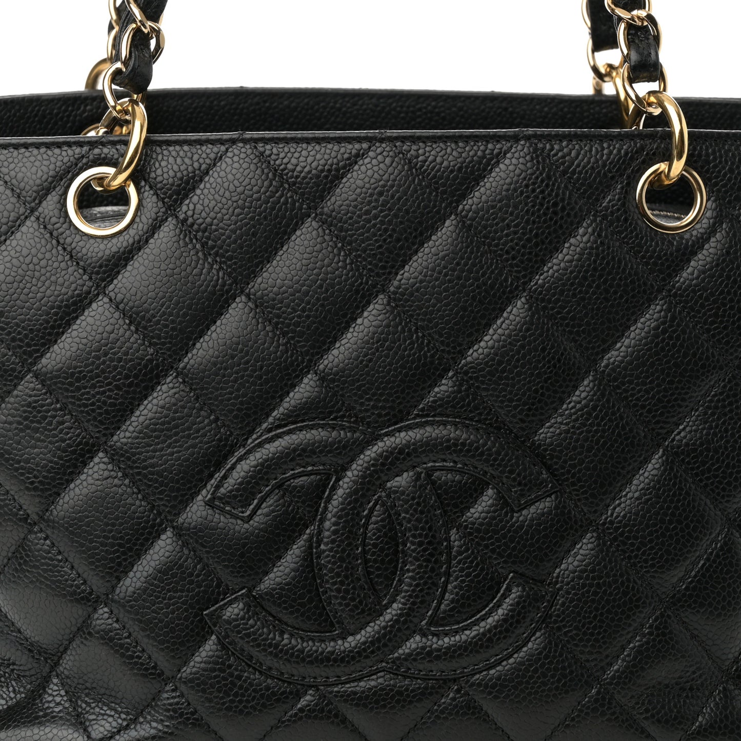 Caviar Quilted Petit Timeless Tote PTT Black