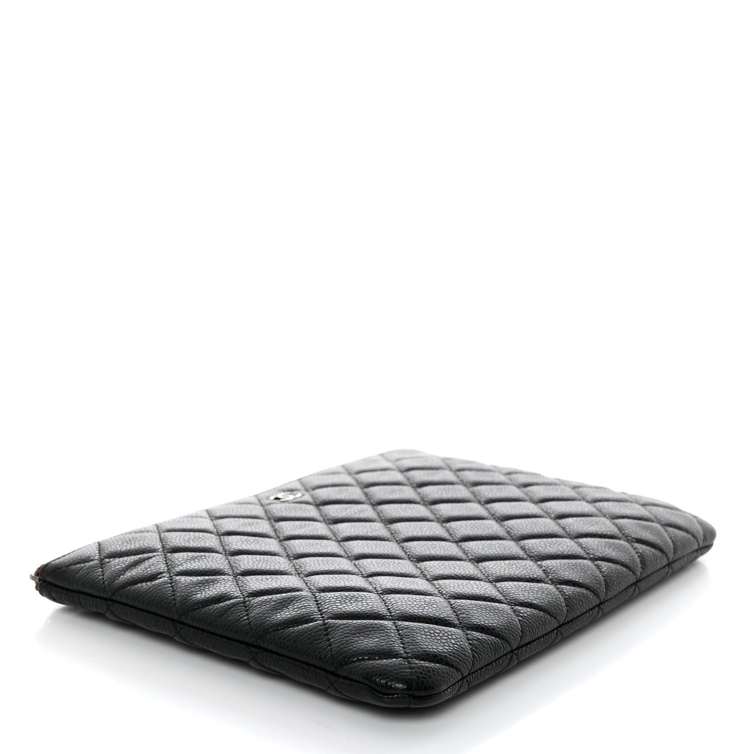 Chanel Caviar Quilted Medium Cosmetic Case Black 4 of 7