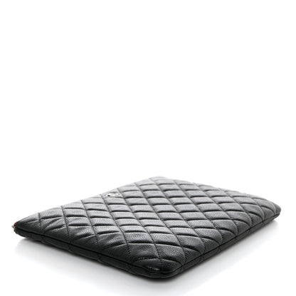 Chanel Caviar Quilted Medium Cosmetic Case Black 4 of 7