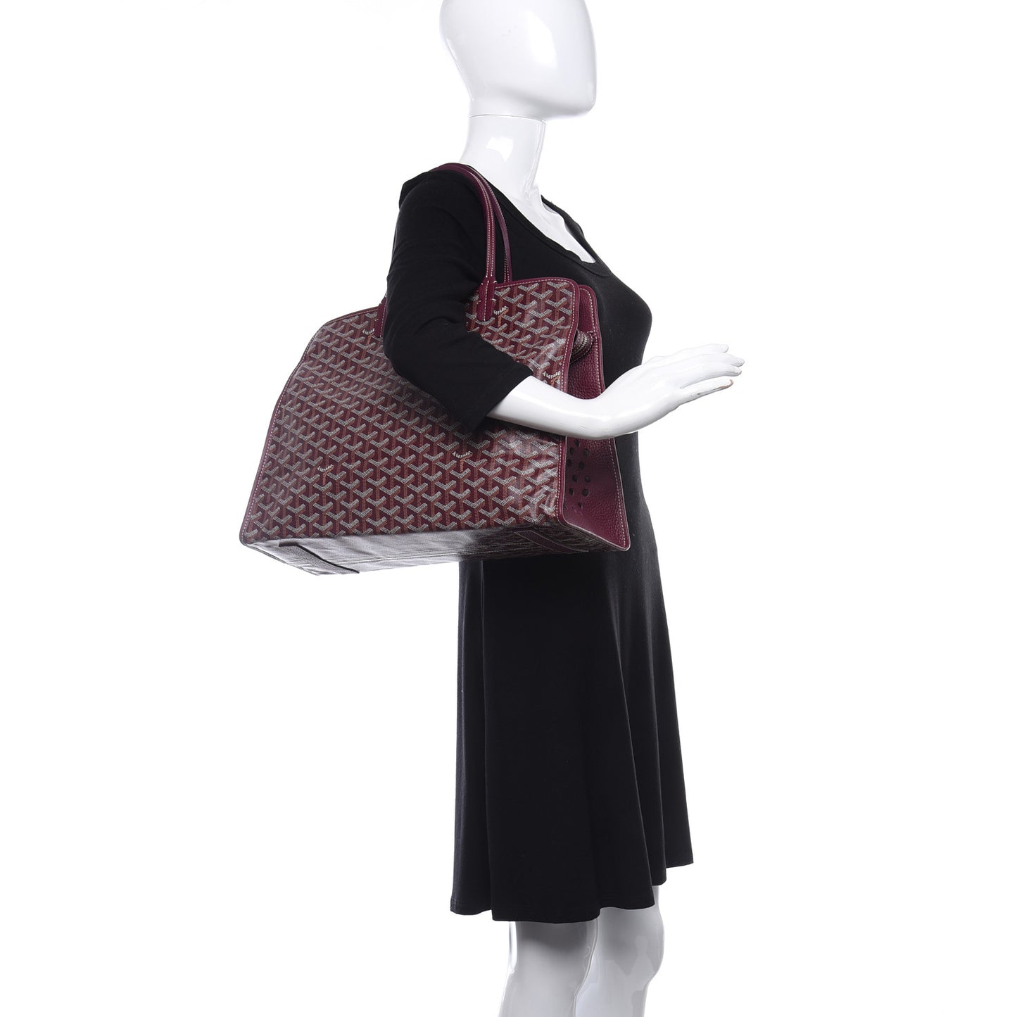 Goyardine Sac Hardy Pet Carrier PM Burgundy