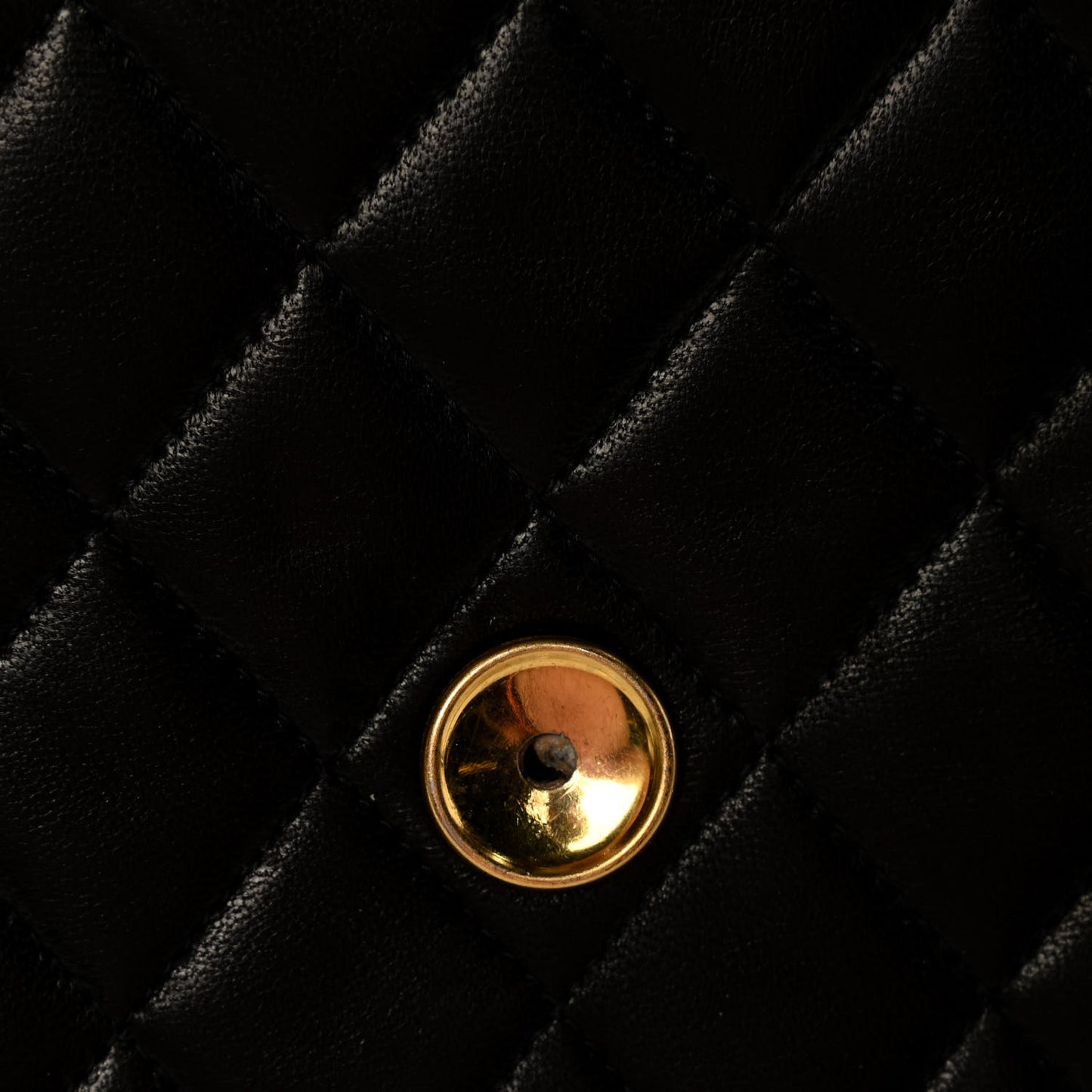 Lambskin Quilted Medium Single Flap Black