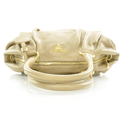 Prada Vitello Daino Shoulder Bag Sughero 6 of 10