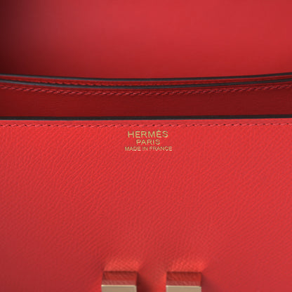 Hermes Epsom Mosaique Au 24-21 Rouge De Coeur 6 of 13