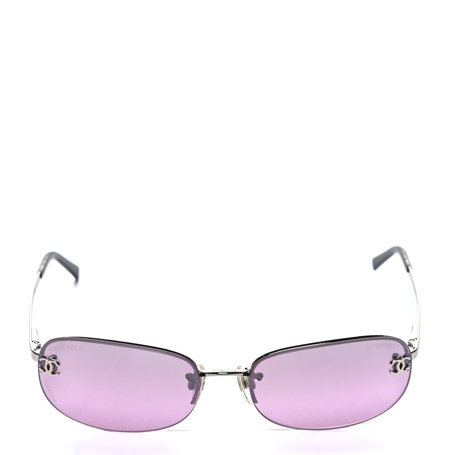 Chanel Metal CC Frameless Sunglasses 4099 Purple 2 of 7