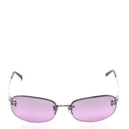 Chanel Metal CC Frameless Sunglasses 4099 Purple 2 of 7