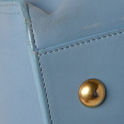 Saint Laurent Calfskin Small Classic Y Cabas Blue Glacier 11 of 14