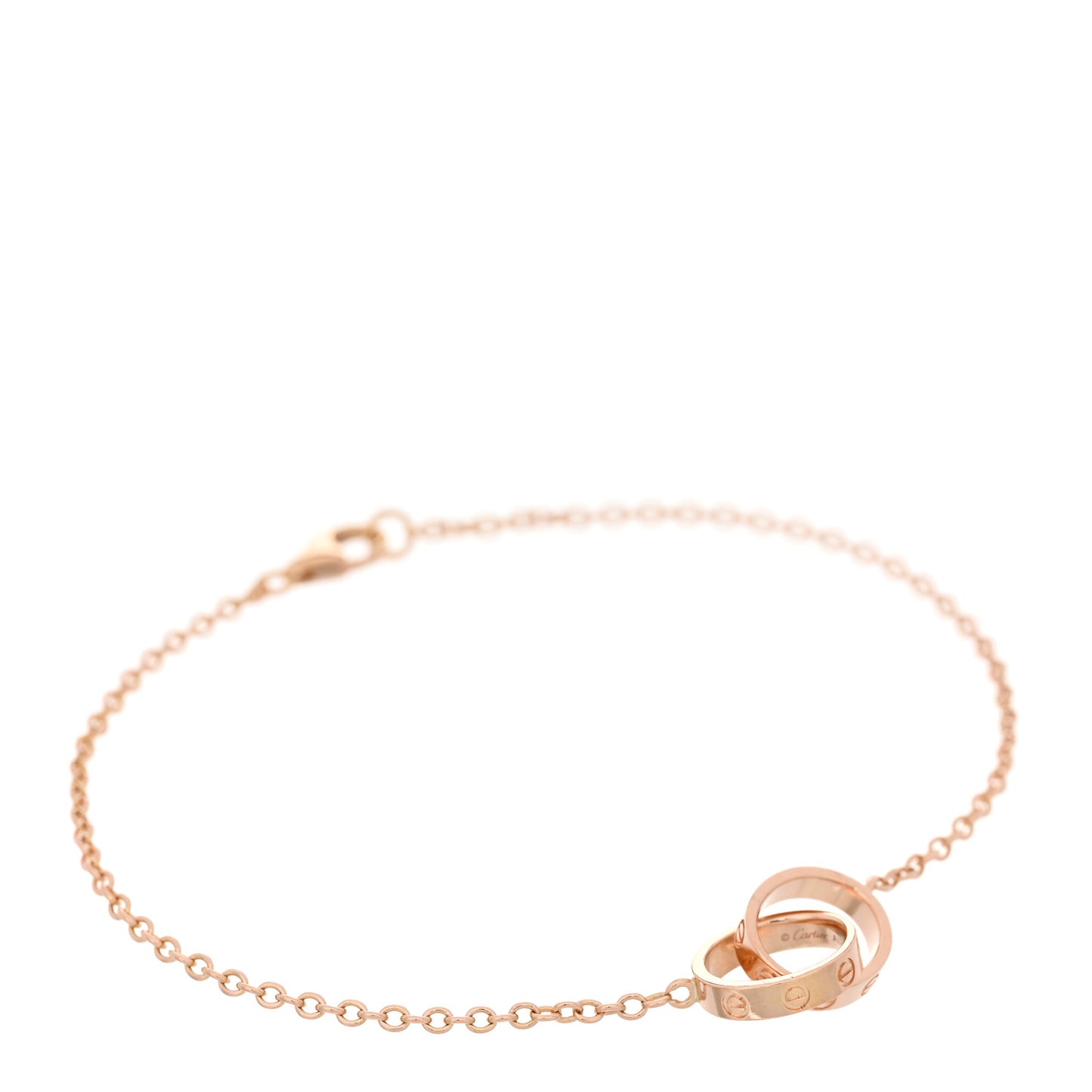 18K Pink Gold Interlocking LOVE Bracelet