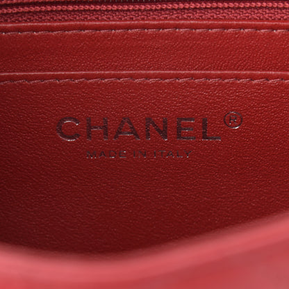 Chanel Lambskin Quilted Mini Square Flap Red 6 of 10