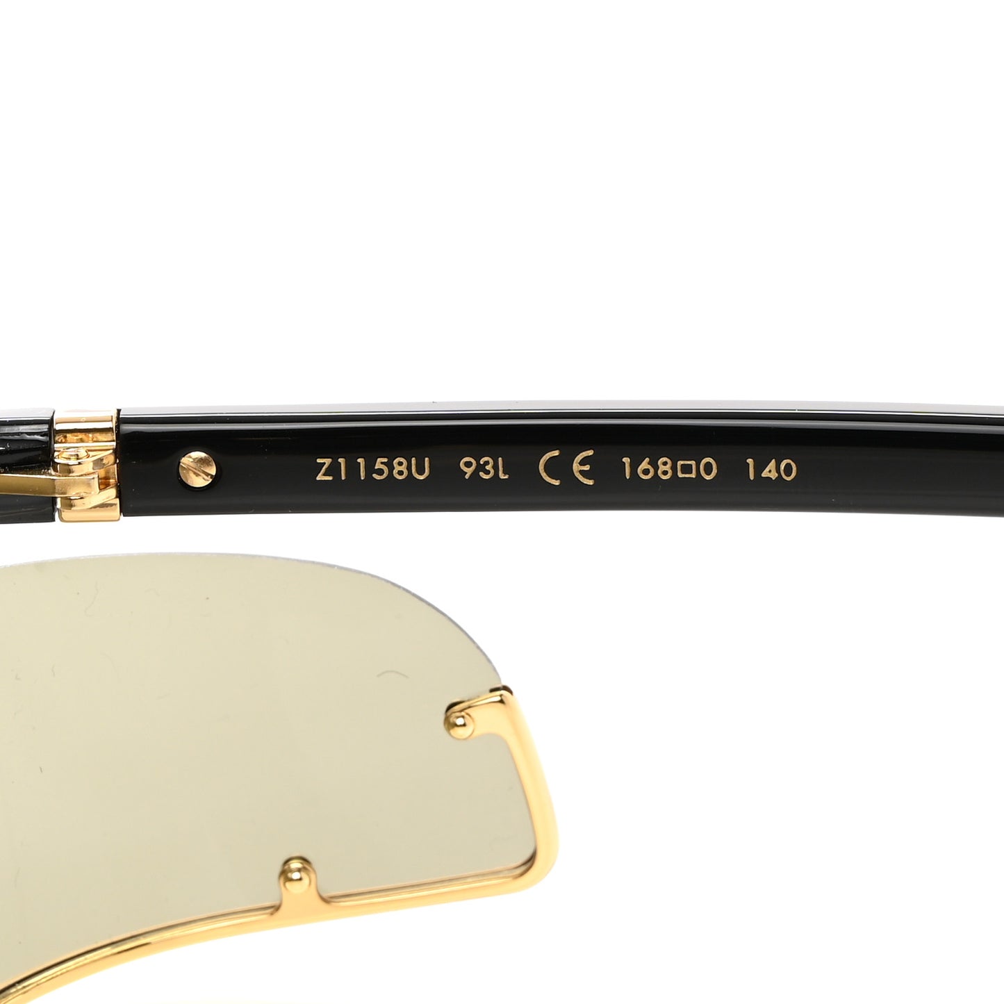 LOUIS VUITTON Metal LV Infinity Sunglasses Z1158U Gold Black