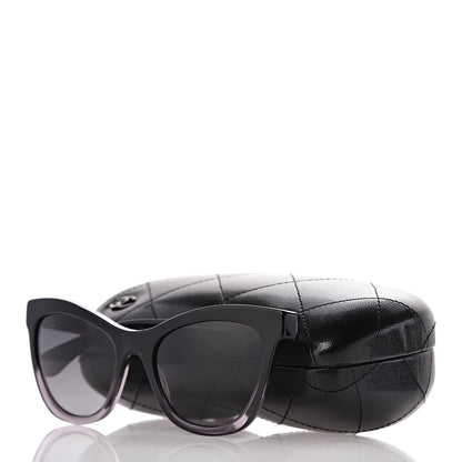 Chanel Polarized Acetate CC Cat Eye Summer Sunglasses 5350 Black 8 of 8