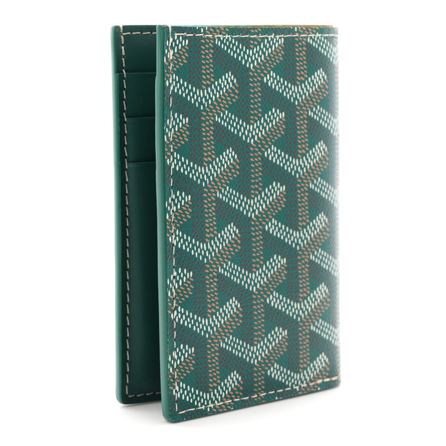 Goyardine Saint Pierre Card Holder Green