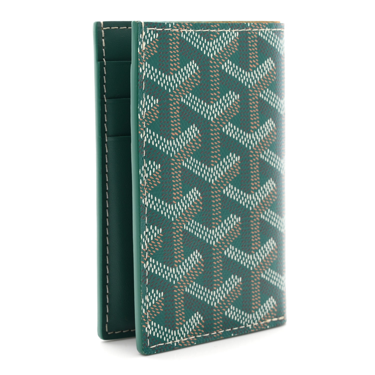 Goyard Goyardine Saint Pierre Card Holder Green 3 of 8