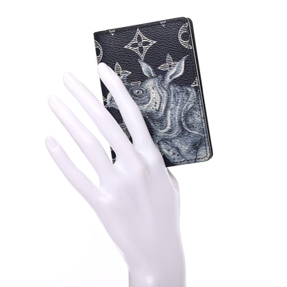 Louis Vuitton Savane Monogram Chapman Rhinoceros Pocket Organizer Encre 2 of 7