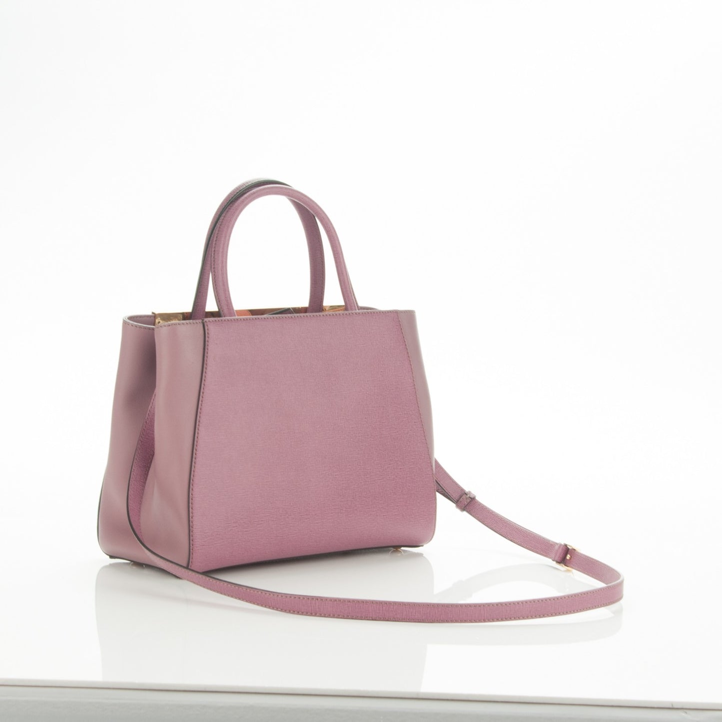 Vitello Elite Flamingo Petite 2Jours Tote Lilla Glicine