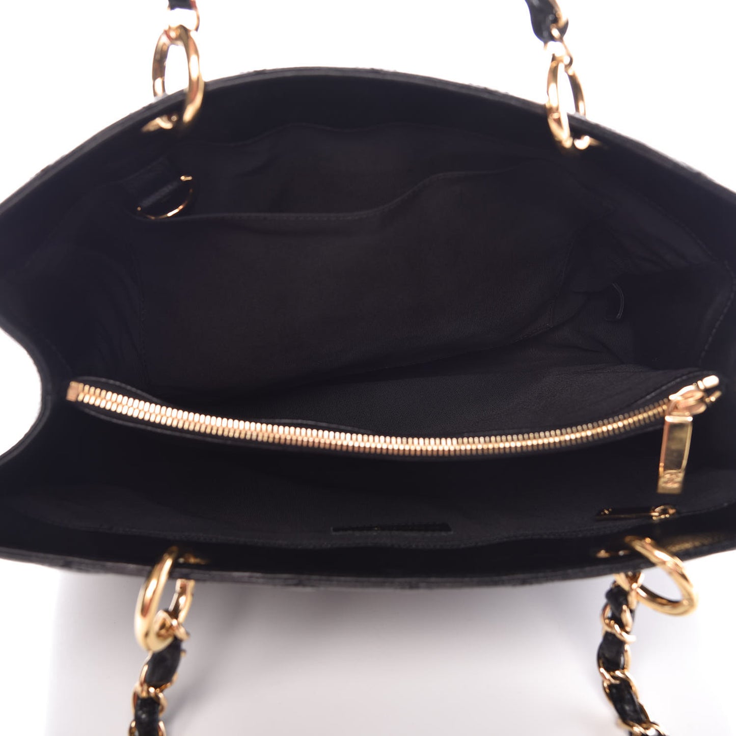 Caviar Quilted Grand Shopping Tote GST Black